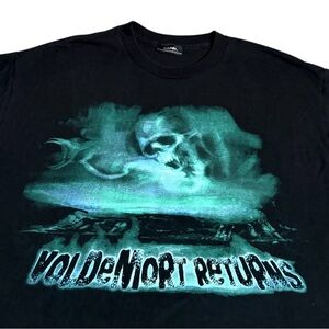Vintage Harry Potter Voldemort Returns 2004 Movie Promo Book T Shirt